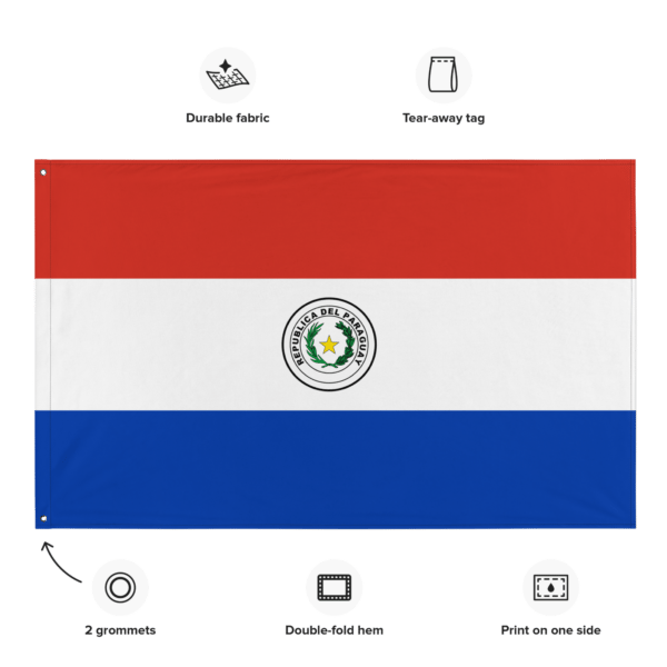 Bandera de Paraguay de Poliester