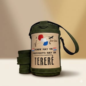 Termo Tereré de Cuero — Hecho a Mano | "Donde hay un paraguayo hay un tereré"