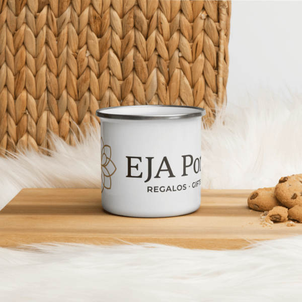 enamel-mug-white-12-oz-front-6a4c032474d88.png Taza esmaltada para café o chocolate - Personalizable