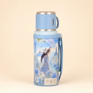 termo sweet candy azul Termo Sweet Candy Azul — Botella Térmica con Tapa Taza