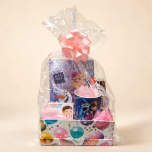 Cesta de Regalo Frozen — Taza y Libro Puzle