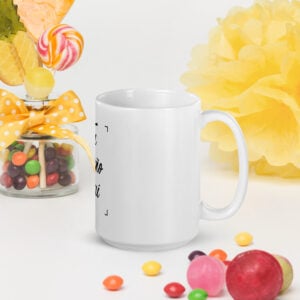 Taza blanca brillante - Personalizable