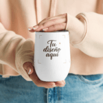 wine-tumbler-white-front-6a55f2a61f3a3 Vaso térmico de acero inoxidable - Personalizable