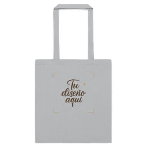 cotton-color-tote-bag-light-grey-front-6a67ddf8b1a9e.jpg Bolsa de tela de algodón - Personalizable