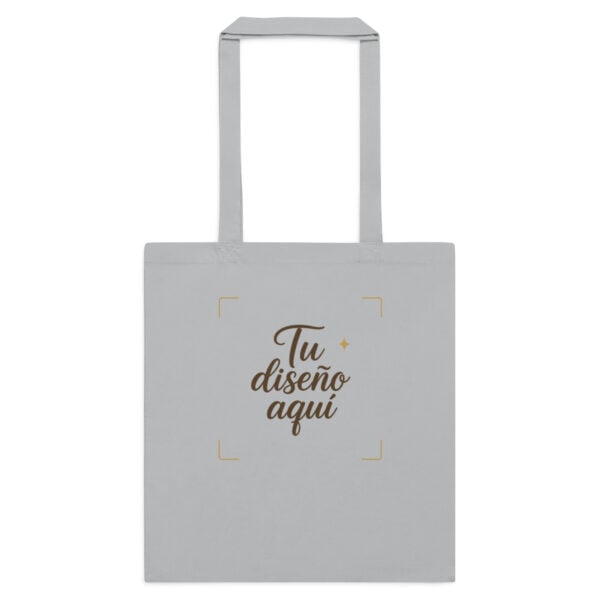 cotton-color-tote-bag-light-grey-front-6a67ddf8b1a9e.jpg Bolsa de tela de algodón - Personalizable